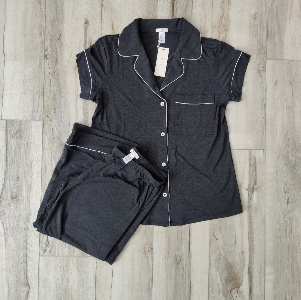 Eberjey Gisele Short Sleeve Cropped PJ Set | Size Small | New